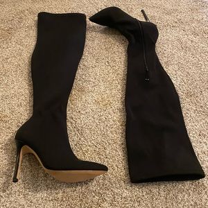 Halston Heritage Over The Knee Boots 7m Dani NEW
